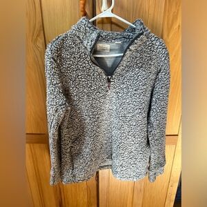 Grey fleece Quarter zip Medium Woman’s Sweater